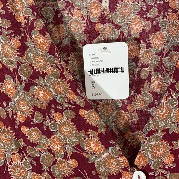 FREE PEOPLE PROVENCE MINI DRESS FLORAL NWT - Picture 7 of 9